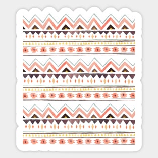 southwest inspired pattern in white Sticker